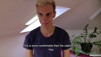 Preview 3 of Adol Filter - (David) Get Paid To Make For First Time Gay Staffs Anal Blowjob - CZECH HUNTER