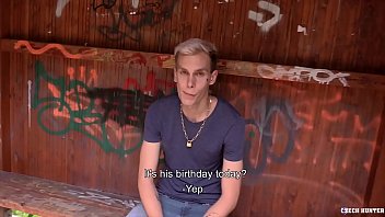 Preview 1 of Adol Filter - (David) Get Paid To Make For First Time Gay Staffs Anal Blowjob - CZECH HUNTER