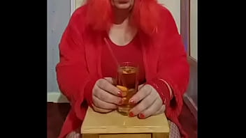 Preview 3 of Teen Sex Free Rubgal - merry christmas everyone lets celebrate with two glasses of pee
