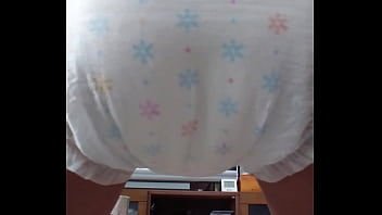 Preview 2 of Showering Girls - diaper mess japanese