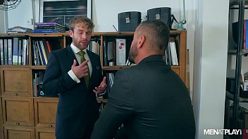 Preview 1 of Xxxx Fhul Hd - SUITED GABRIEL PHOENIX FUCKED BY THOMAS THUNDER ON HIS BUSINESS TRIP IN SPAIN