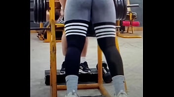 Preview 2 of Desk Chut - Big fat ass at the gym got me hot and wet ones again