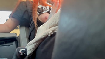 Preview 1 of Jav Keiko Koguchida - Italian Big Tits Milf Artemisia Love Flashing her bit tits while driving around Long hair fetish
