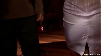 Preview 2 of Yoga Karne Wala - Busty blonde slave bent public fucked