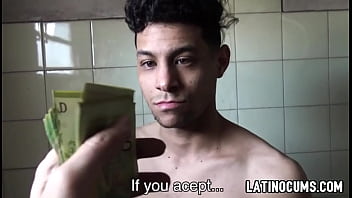 Preview 3 of Seachupskirt 16 - Amateur straight latino boy paid cash to fuck with a stranger