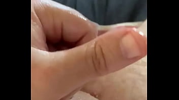 Preview 2 of Girl Pisst In Die Hose - Masturbating and cumming with oil