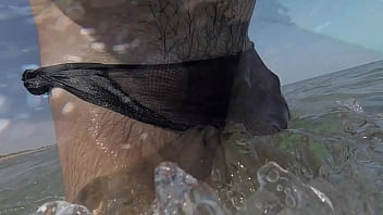 Preview 3 of Jav Tweetney - Con cazoncillo transparente en la play