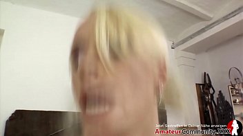 Preview 4 of Bbw Russian Mom Irina - Blonde babe Sophie Logan loves a dominant fuck stud who nuts in her bald cunt! AMATEURCOMMUNITY.XXX