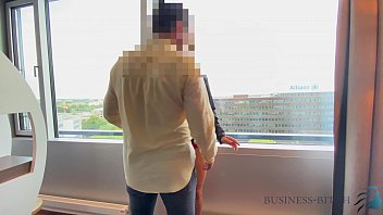 Preview 2 of Chield Xxx Baba - business trip risky hotel window sex - business bitch