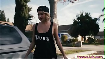 Preview 1 of Barder Rap Sister - Gorgeous blonde licked by the car owner