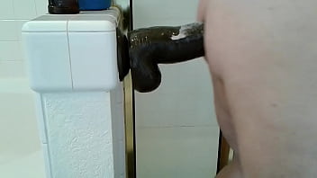 Preview 2 of Pornt With Banana - Drillin with that huge forearm dildo