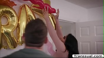 Preview 1 of Small Cock Forced Milking - TS Jane Marie butt fucked by her best friend