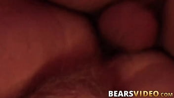 Preview 3 of Jeffs Boob Eat - Tattooed bear Cooper Hill banging bald hunk after sensual BJ
