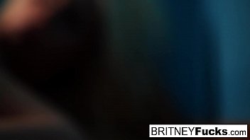 Preview 2 of Lucy Wilda - Britney Amber&#039_s Blue Wall Masturbation