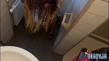 Preview 3 of Five Bbc - Pissing POV in the Toilet