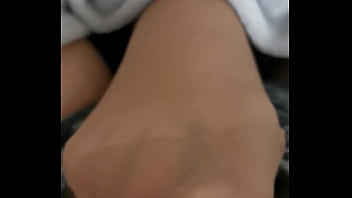 Preview 2 of Fat Bbw Fuk - Nylon footjob