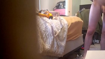 Preview 2 of Brendi Lavi - Real caught by sister in her room masturbating!  Listen at the end!