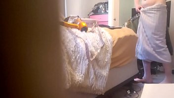 Preview 1 of Brendi Lavi - Real caught by sister in her room masturbating!  Listen at the end!