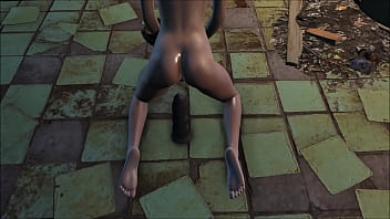 Preview 3 of Brings A Hooker Home - Fallout 4 Katsu sex adventure chap.14 Dildo