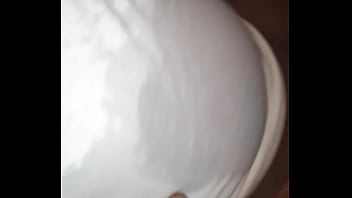 Preview 3 of Hot And Huge Mom - Ebony gets piss on her shirt
