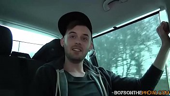 Preview 1 of Video Xnxx Boy - Young gay picked up and pounded in van by inked Adam Watson