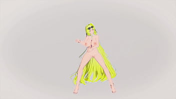 Preview 3 of Liza Alexa - Azur Lane Alsace Hentai Nude Dance Savage Hot Sexy Big Boobs MMD 3D Blonde Hair (CLIP)