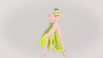 Preview 4 of Liza Alexa - Azur Lane Alsace Hentai Nude Dance Savage Hot Sexy Big Boobs MMD 3D Blonde Hair (CLIP)