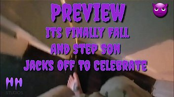 Preview 1 of Ladbay Sex - Its Finally Fall And Step Son Jacks Off To Celebrate (Preview)