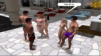 Preview 1 of Girl Strapon Oldman - Hot Tubs and Hot Couples Scene 6
