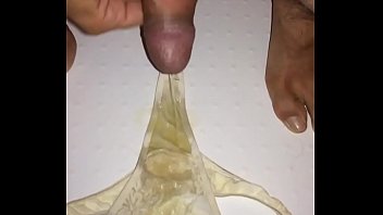 Preview 2 of Girl And Sex Dog - piss on her thong
