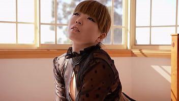 Preview 1 of Cute Chatu Girl - bound tied up flexible ball gagged asian pvc panties leather corset