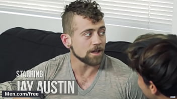Preview 2 of Redhead Lee - (Titus) Getting His Tight Ass Fucked Hard In Group Sex By (Wesley Woods,  Jay Austin) - Men.com