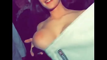 Preview 4 of Amaitur Sex Flack Full Hd - Pretty girl in dress flashes tits