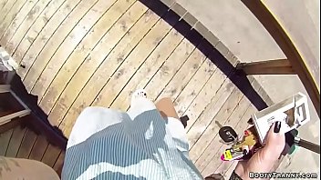 Preview 2 of Goa Sex Mms Videos - Tall blonde shemale anal fucks male