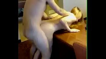 Preview 4 of Indian Girls Foot Slave - Friend Films Bearded Guy Fucking His Gf On Hotel Room Desk
