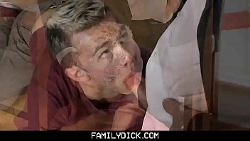 Preview 3 of Fak In Pusi Big Pains - FamilyDick - Horny Boy Gets Fucked By StepDad After Caught Jerking Off