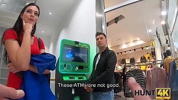 Preview 1 of Fake Tv Show - HUNT4K. Girl lost her Bitcoins but hunter can pay her for banging