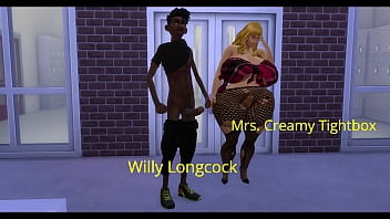 Preview 1 of Mexican Lesbians Girls - Black Student Fucks Blonde Milf Teacher