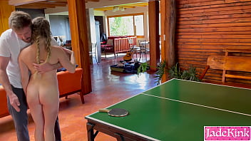 Preview 3 of Under Her Dress 3 - Christmas Special!! Stripping Naked Ping Pong With Cousin