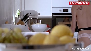 Preview 1 of Lily In Wet Yellow Panties - A GIRL KNOWS - #Sabrisse #Zazie Skymm #Tiffany Tatum - Morning Erotica With Three Sexy Lesbian College Roomates