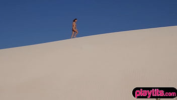 Preview 3 of College Babes In Thong Bikinis - Hot brunette teen Milunial Louis is the sexiest lifeguard chick
