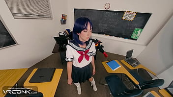 Preview 2 of Love Sex Aur - VR Conk: Hot Student Ryuko Matoi Gets Fucked Upskirt and Has a Real Orgasm in Anime Cosplay Parody | HD Porn