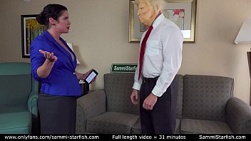 Preview 1 of Pakistan Sexxxc Video - Trump face fucks AOC