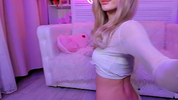 Preview 1 of First Time Sex Very Fine - Sweet Eaton Spanks Her Ass While Kneeling Down