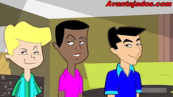 Preview 4 of Berzzar Big Tits - Desenho Gay com o Professor de Espanhol