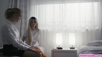 Preview 1 of Katrina Kafe Xxx Hot Videos - Petite teen fingers lesbian dorm manager