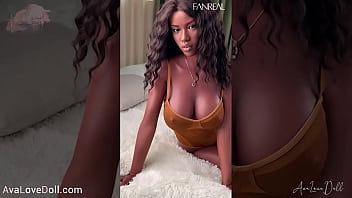 Preview 2 of Big Tite Hot - Hot Black Babe Ellie 165D Fanreal Sexdoll