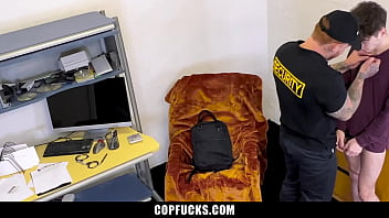 Preview 1 of Xsexxxsex Black - The Brat Boy with Attitude Gets Punished by The Gay Mall Officer - Copfucks