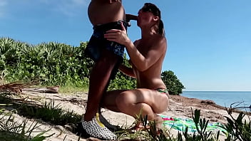 Preview 2 of 10boy Sex Gum - Riley enjoying breakfast on the beach