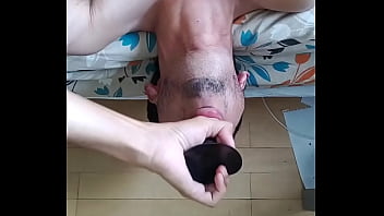 Preview 3 of Butts Police - Twink deepthroating a large dildo